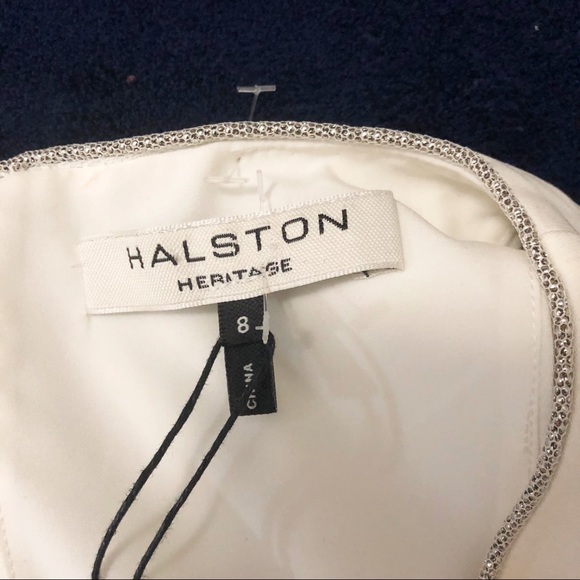 Halston Heritage Asymmetrical Mini Dress | Size 8 - Picture 5 of 12